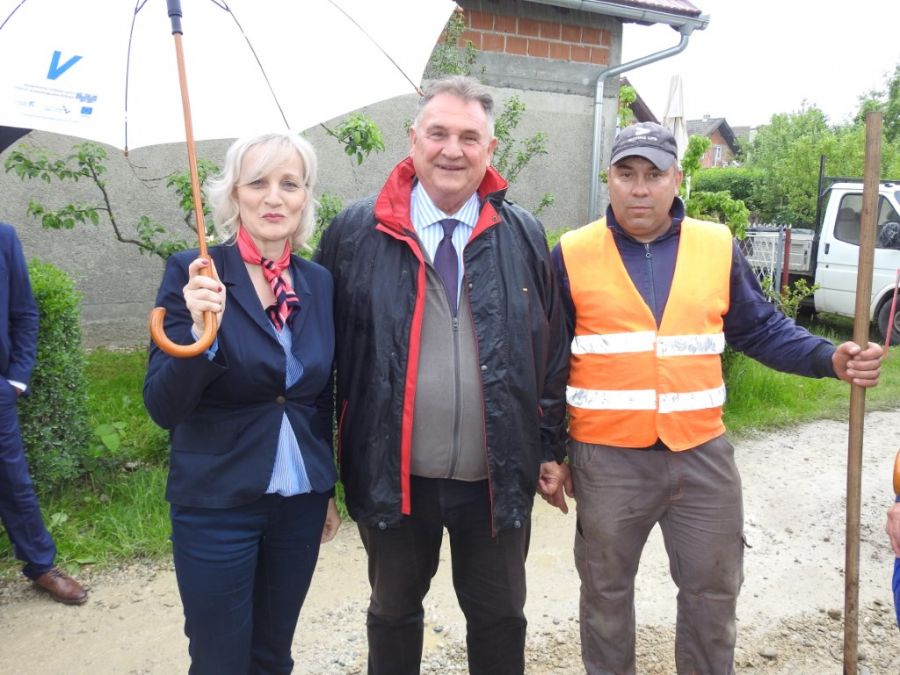 Župan obišao radove na uređenju Zelendvorske ulice u Sračincu