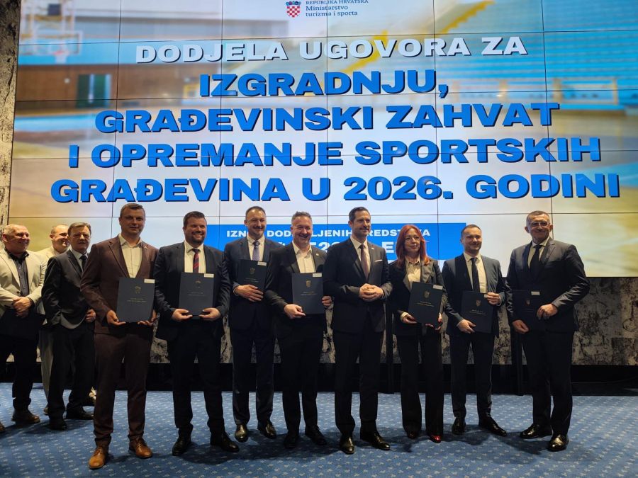 Na područje Varaždinske županije slilo se 1.247.245,13 eura za devet novih projekata sportske infrastrukture