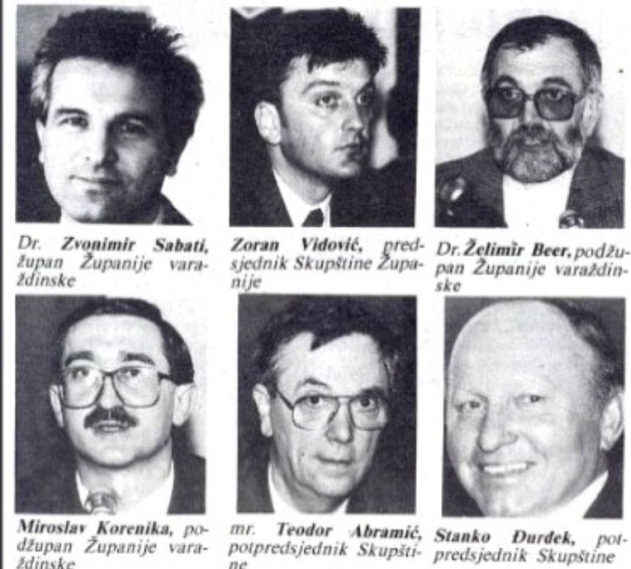 Na dana&scaron;nji dan prije trideset godina održana prva konstituirajuća sjednica Skup&scaron;tine Varaždinske županije, za župana izabran dr.sc. Zvonimir Sabati, a za predsjednika Skup&scaron;tine Zoran Vidović
