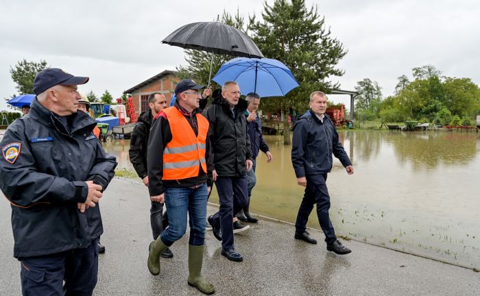 Poplavljena područja u Varaždinskoj županiji obi&scaron;ao i potpredsjednik Vlade RH Božinović&nbsp;