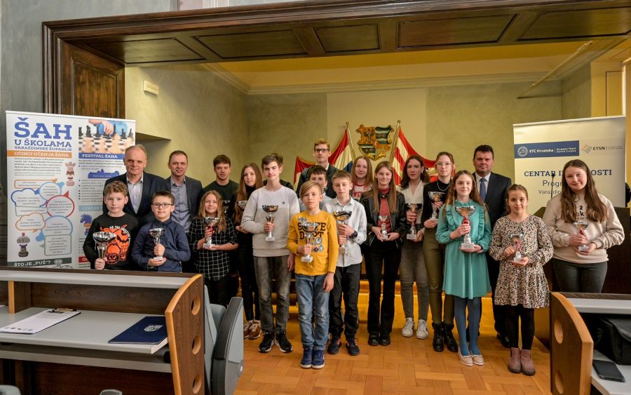 Uručeni pehari najboljim mladim &scaron;ahistima Varaždinske županije