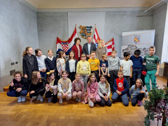 Učenici trećih razreda 5. osnovne &scaron;kole iz Varaždina posjetili Županijsku palaču