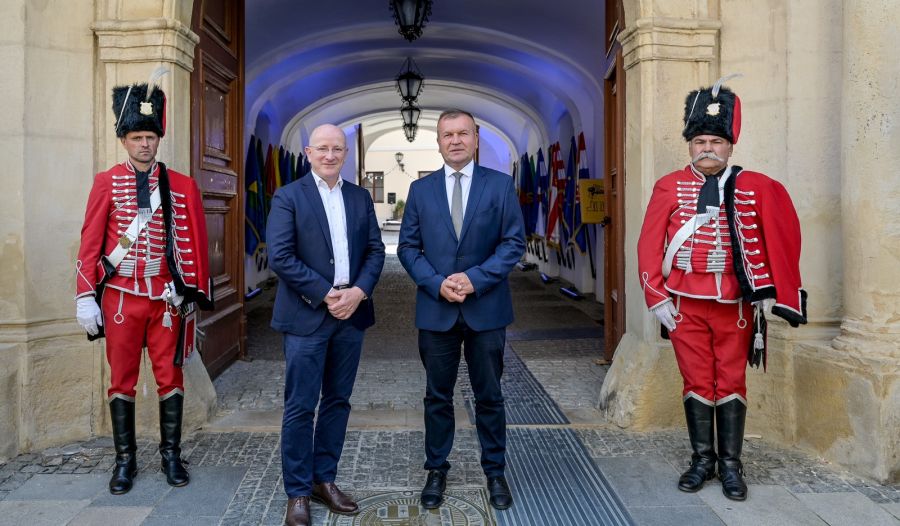 Župan Anđelko Stričak priredio prijem za veleposlanika Savezne Republike Njemačke Christiana Hellbacha