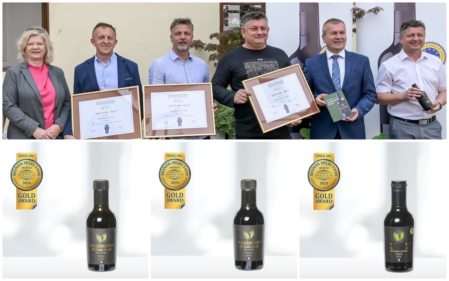 Nove tri zlatne medalje na prestižnom natjecanju Monde Selection u Bruxellesu: Varaždinsko bučino ulje traže kupci iz cijele Europe &nbsp;&nbsp;