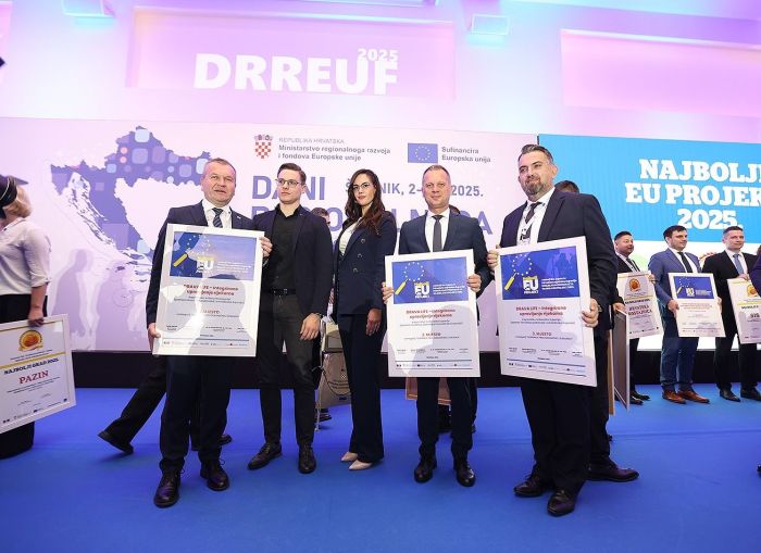 Župan Stričak u &Scaron;ibeniku s kolegama preuzeo nagradu za pionirski projekt &bdquo;Drava Life&ldquo;